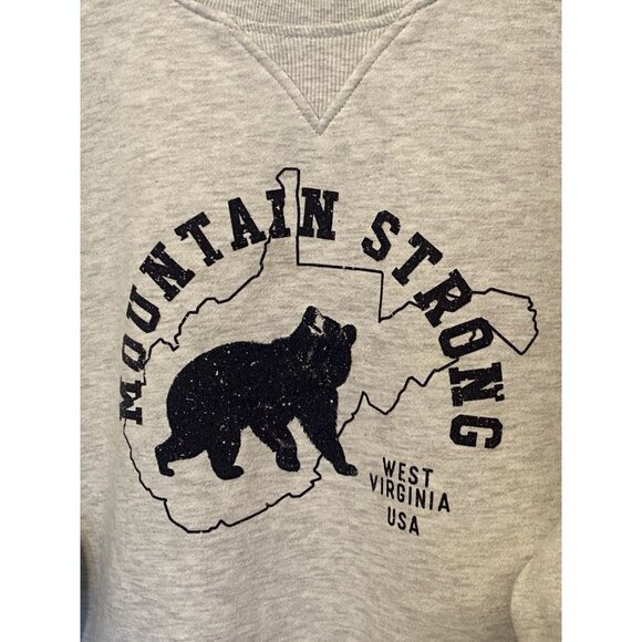 Mountain Strong Gary Men's L Sweatshirt West Virginia USA Top Of the World - Picture 4 of 6